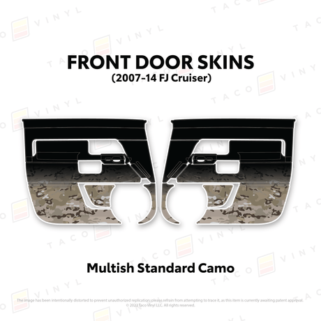 FJ Cruiser Door Skins - Xtrusion Overland