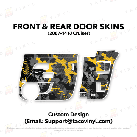 FJ Cruiser Door Skins - Xtrusion Overland