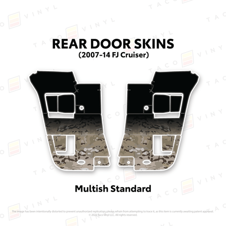 FJ Cruiser Door Skins - Xtrusion Overland