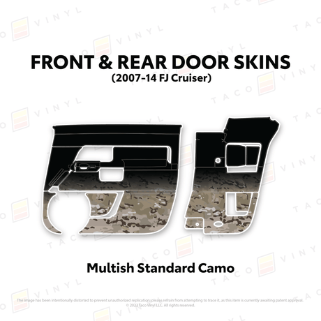 FJ Cruiser Door Skins - Xtrusion Overland