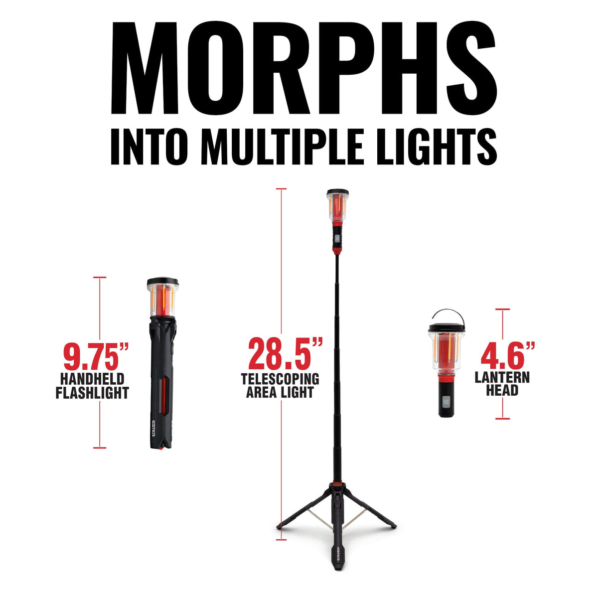 FLi - MORPHE 28" Telescoping Lantern & Flashlight - Xtrusion Overland