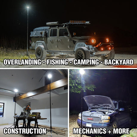 FLi - OVERLANDER 10' Telescoping Light with Wireless Remote - Xtrusion Overland