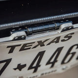 Flip up license plate bracket - Xtrusion Overland