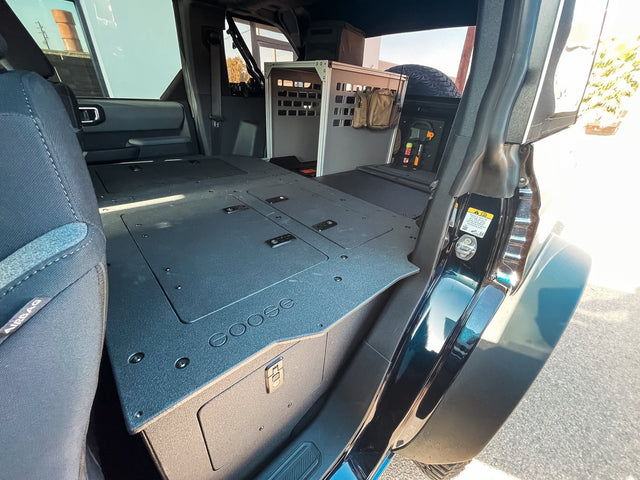 Ford Bronco 2021 - Present 6 Gen. 4 Door - Second Row Seat Delete Plate System - Module Height - Xtrusion Overland
