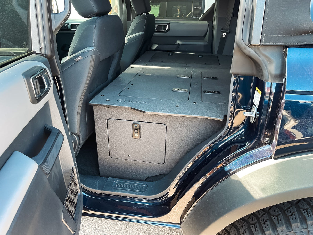 Ford Bronco 2021 - Present 6 Gen. 4 Door - Second Row Seat Delete Plate System - Module Height - Xtrusion Overland