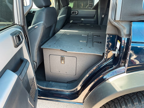 Ford Bronco 2021 - Present 6 Gen. 4 Door - Second Row Seat Delete Plate System - Module Height - Xtrusion Overland