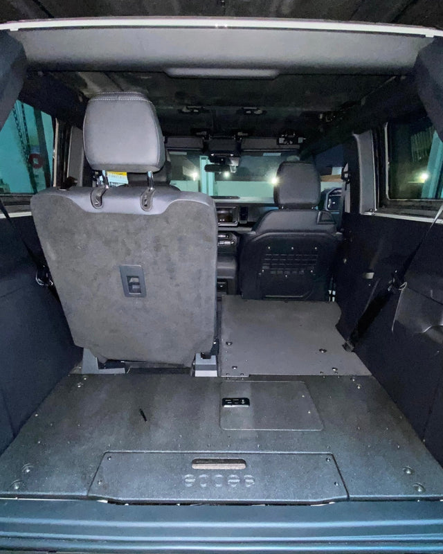 Ford Bronco 2021 - Present 6th Gen. 2 Door - Second Row Seat Delete Plate System - Xtrusion Overland