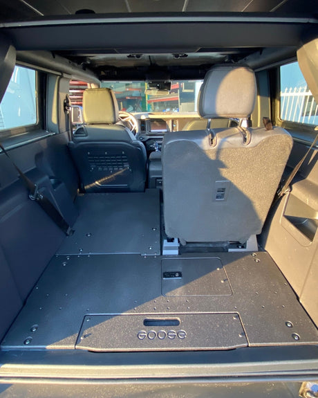 Ford Bronco 2021 - Present 6th Gen. 2 Door - Second Row Seat Delete Plate System - Xtrusion Overland