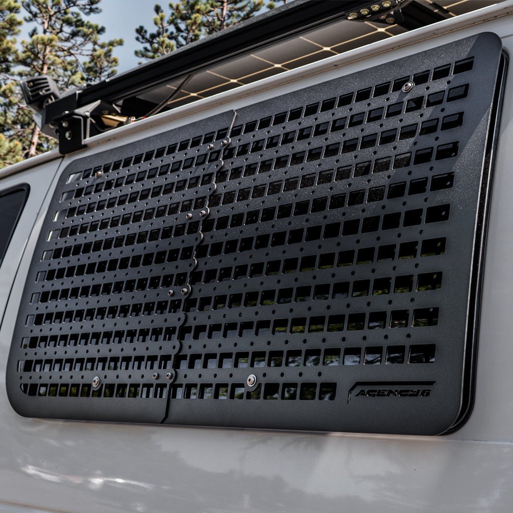 Ford E350 Drivers Side Window Molle GRIDS - Xtrusion Overland
