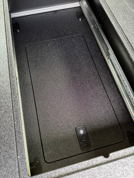 Ford - F150 - 2015 - Present - 13th - 14th Gen - Super Cab - without the center mounted B&O Subwoofer - Explore Series - Single Drawer Module - With Fitted Top Plate - Xtrusion Overland