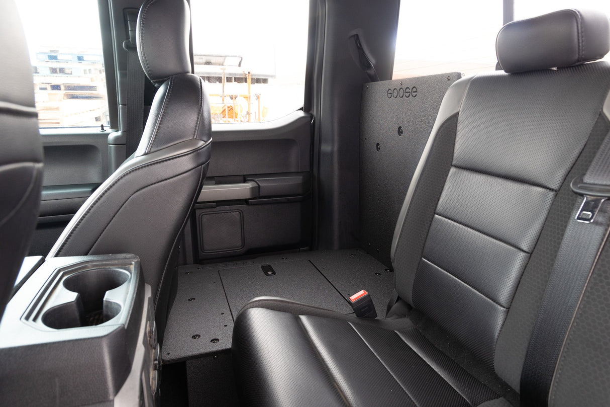 Ford F150 2015 - Present 13th & 14th Gen. SuperCab - Second Row Seat Delete Plate System - Xtrusion Overland