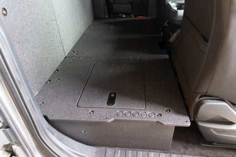 Ford F150 2015 - Present 13th & 14th Gen. SuperCab - Second Row Seat Delete Plate System - Xtrusion Overland