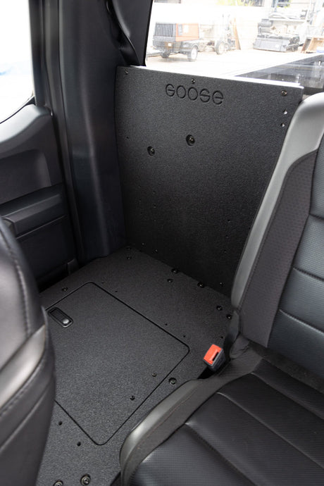 Ford F150 2015 - Present 13th & 14th Gen. SuperCab - Second Row Seat Delete Plate System - Xtrusion Overland