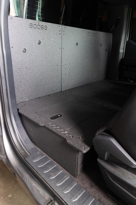 Ford F150 2015 - Present 13th & 14th Gen. SuperCab - Second Row Seat Delete Plate System - Xtrusion Overland