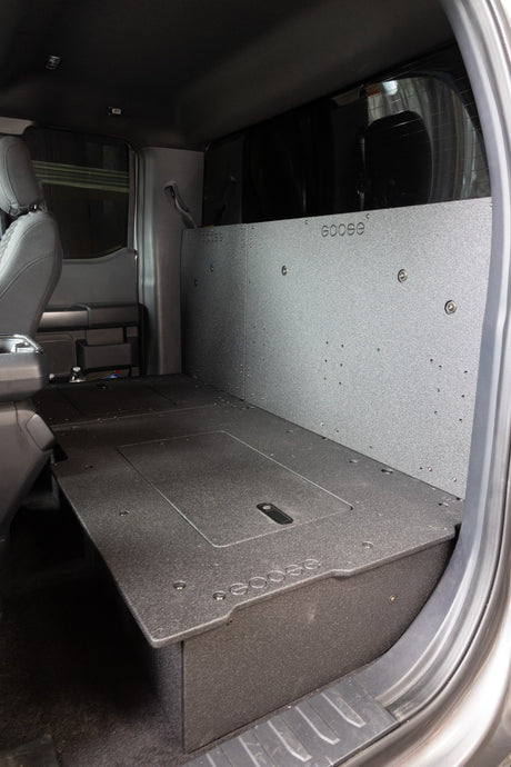 Ford F150 2015 - Present 13th & 14th Gen. SuperCab - Second Row Seat Delete Plate System - Xtrusion Overland
