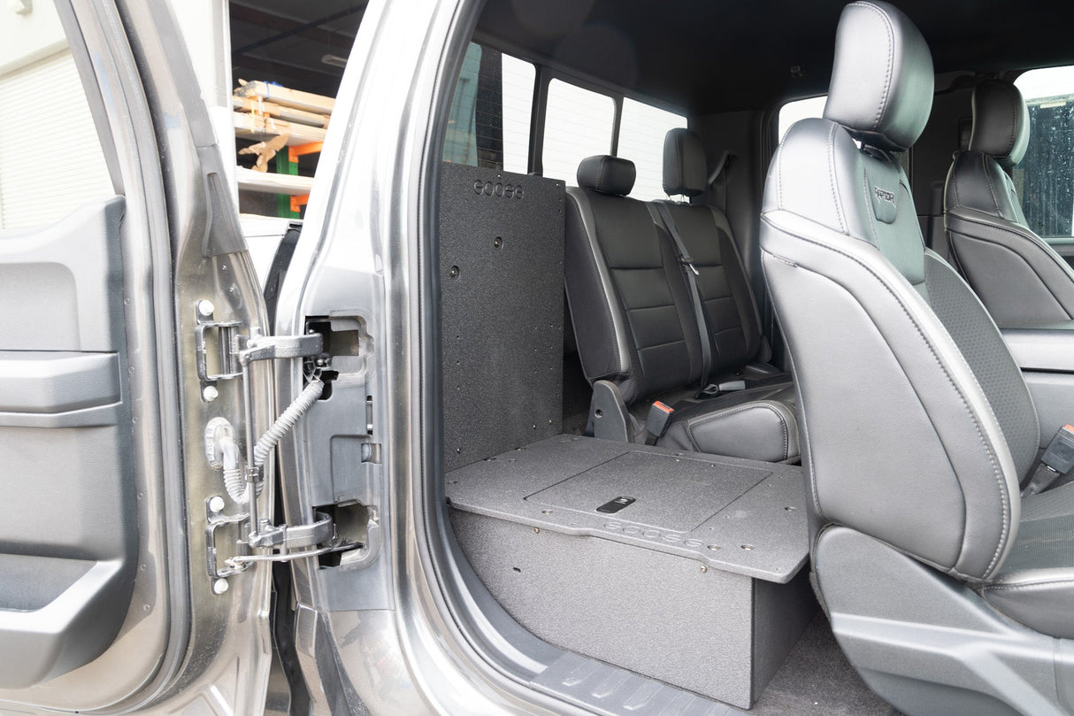 Ford F150 2015 - Present 13th & 14th Gen. SuperCab - Second Row Seat Delete Plate System - Xtrusion Overland