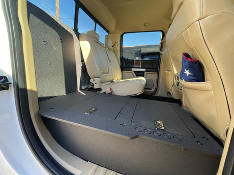 Ford F150 2015 - Present 13th & 14th Gen. SuperCrew - Second Row Seat Delete Plate System - Xtrusion Overland