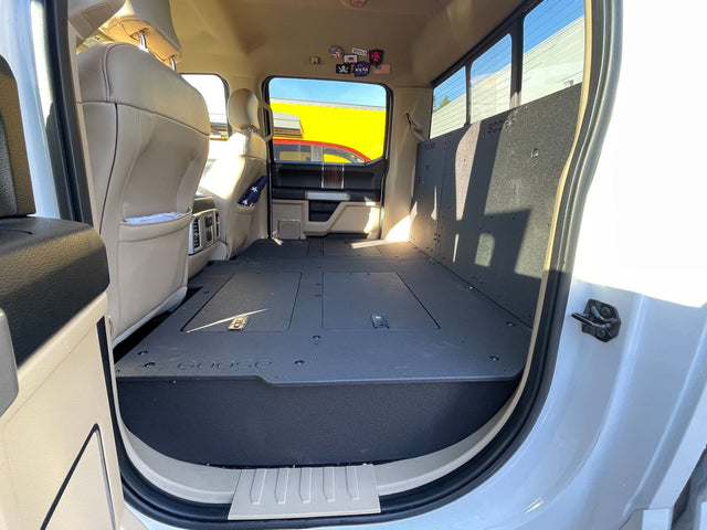 Ford F150 2015 - Present 13th & 14th Gen. SuperCrew - Second Row Seat Delete Plate System - Xtrusion Overland