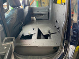Ford - F150 2021 - Present - 14th Gen. SuperCrew - Second Row Seat Delete Plate System with Factory B&O Subwoofer Center Wall with Exterior Port - Xtrusion Overland