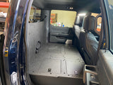 Ford - F150 2021 - Present - 14th Gen. SuperCrew - Second Row Seat Delete Plate System with Factory B&O Subwoofer Center Wall with Exterior Port - Xtrusion Overland