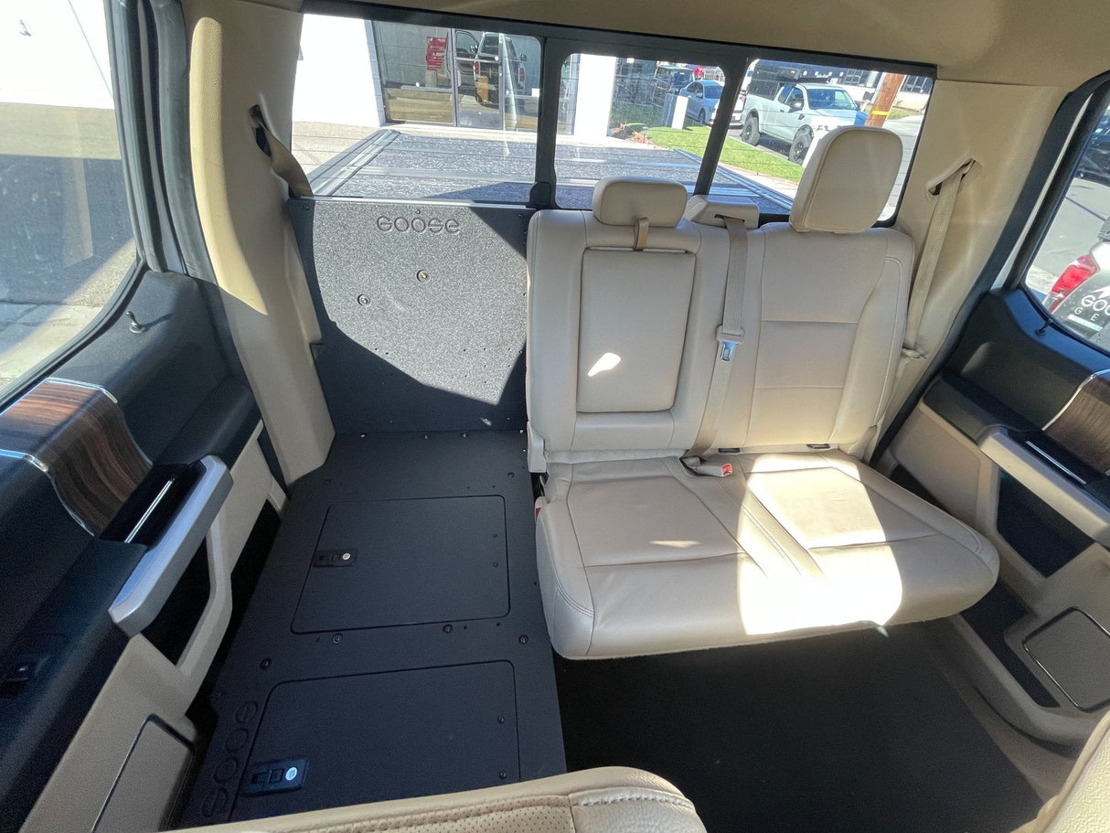Ford F150 Raptor 2015 - 2020 2nd Gen. SuperCrew - Second Row Seat Delete Plate System - Xtrusion Overland