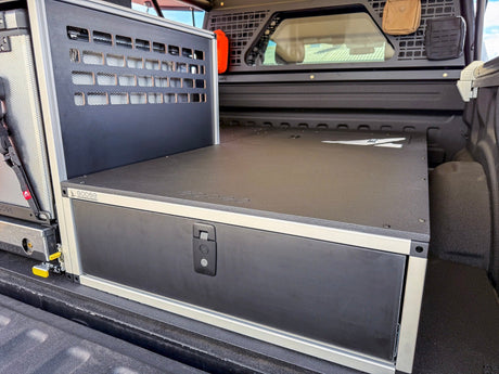 Ford F150 Raptor 2015-2020 2nd Gen. SuperCrew - Truck Bed Sleep Deck Drawer with Cubbie - Xtrusion Overland