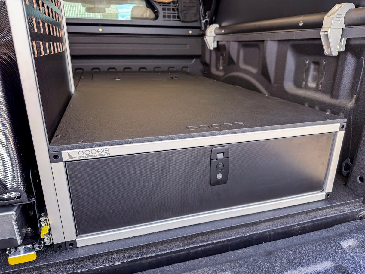 Ford F150 Raptor 2015-2020 2nd Gen. SuperCrew - Truck Bed Sleep Deck Drawer with Cubbie - Xtrusion Overland
