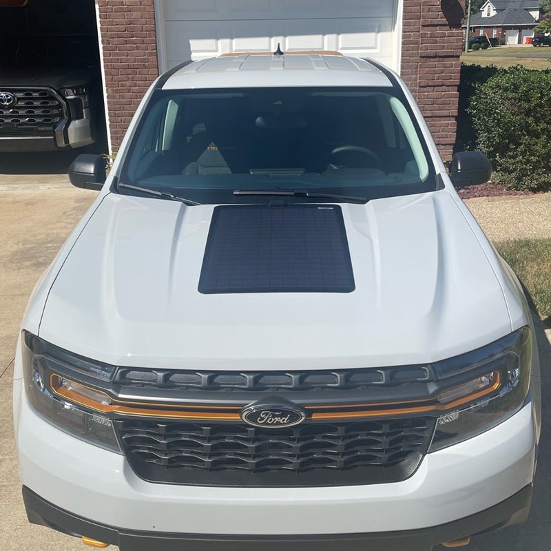 Ford Maverick (2022 - Present) Lensun 60W Hood Flexible Solar Panel - Xtrusion Overland