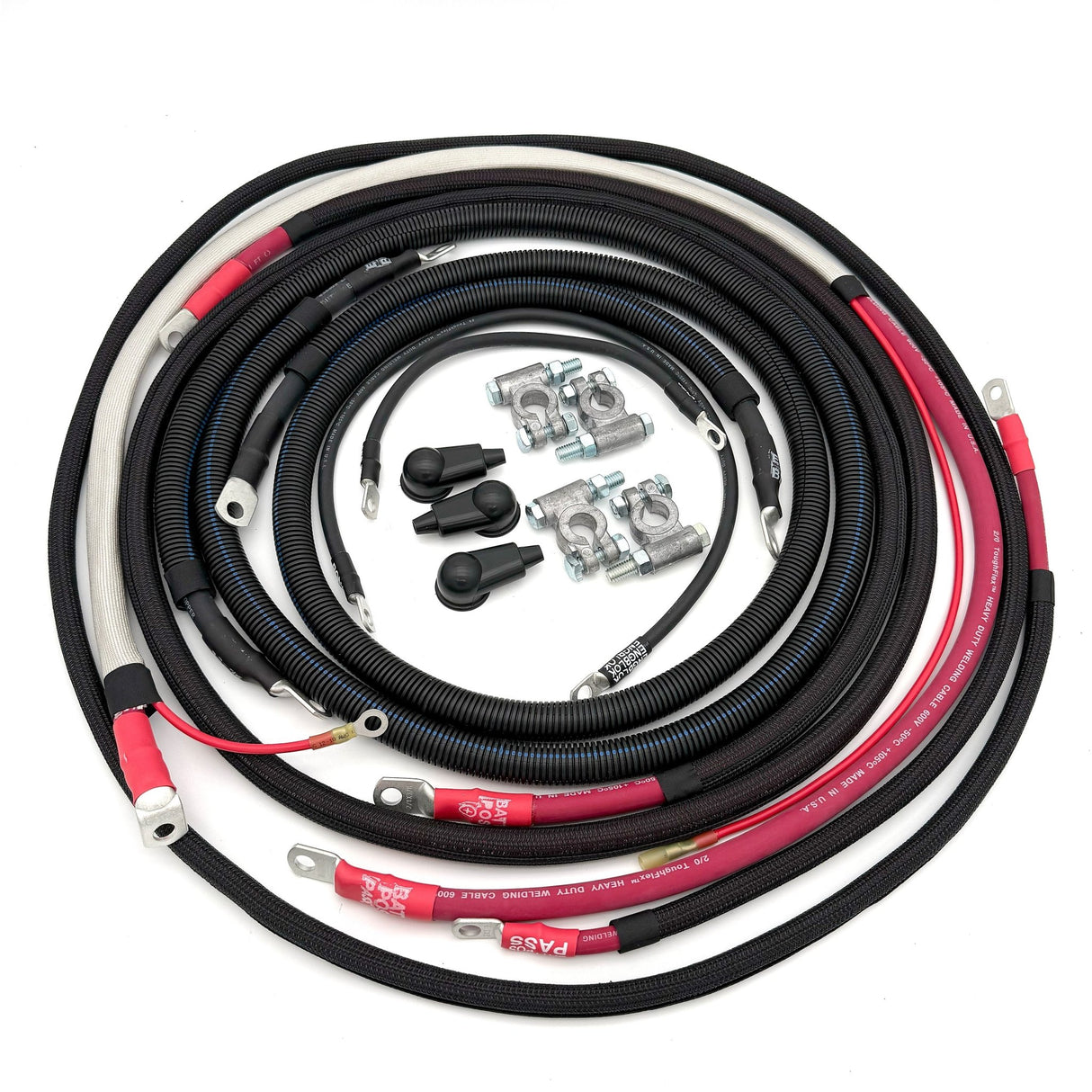 Ford Powerstroke 6.7 Diesel - F250/F350 Battery Cable Kit (2017-2021) - Xtrusion Overland