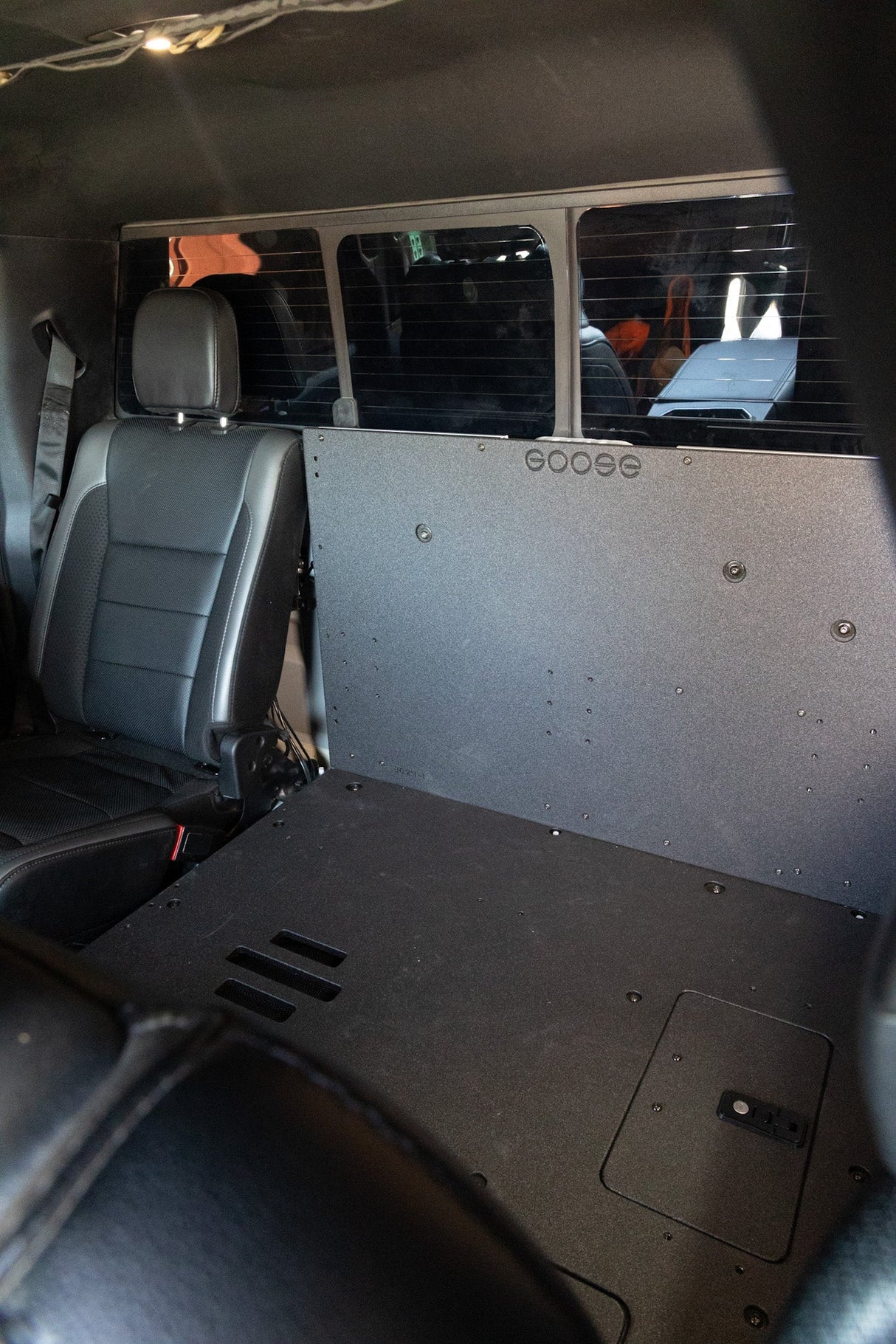 Ford Super Duty F250 - F550 2017 - Present 4th & 5th Gen. Crew Cab - Second Row Seat Delete Plate System - Xtrusion Overland
