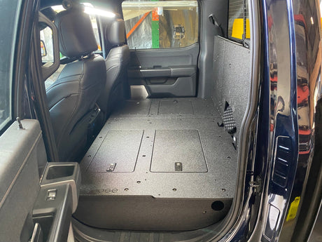 Ford Super Duty F250 - F550 2017 - Present 4th & 5th Gen. Crew Cab - Second Row Seat Delete Plate System - Xtrusion Overland
