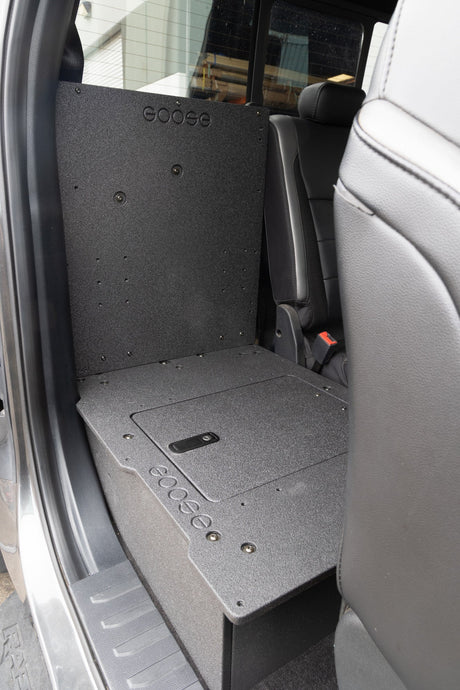 Ford Super Duty F250 - F550 2017 - Present 4th & 5th Gen. Super Cab - Second Row Seat Delete Plate System - Xtrusion Overland