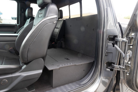 Ford Super Duty F250 - F550 2017 - Present 4th & 5th Gen. Super Cab - Second Row Seat Delete Plate System - Xtrusion Overland