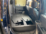 Ford Super Duty Ford - F250 - F550 - 2023 - Present - 5th Gen. Crew Cab - Second Row Seat Delete Plate System with Factory B&O Subwoofer Center Wall with Exterior Port - Xtrusion Overland