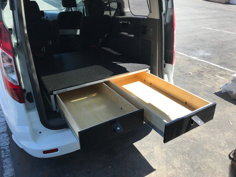 Ford Transit Connect 2014 - Present 2nd Gen. - Side x Side Drawer Module - 43 3/8" Wide x 8" High x 40" Depth - Xtrusion Overland