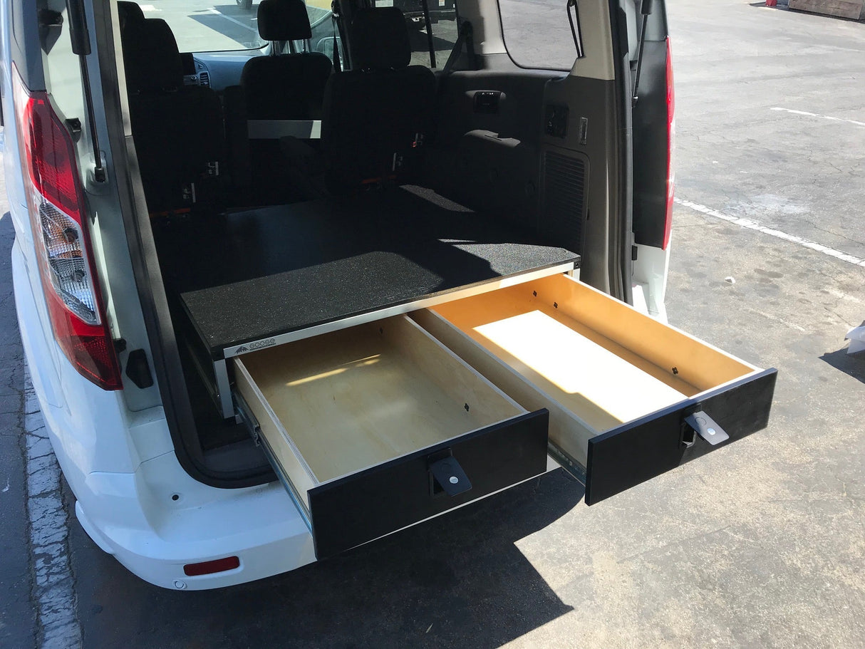 Ford Transit Connect 2014 - Present 2nd Gen. - Side x Side Drawer Module - 43 3/8" Wide x 8" High x 40" Depth - Xtrusion Overland
