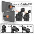 Garmin | Slim Track Base | 2" DuraLock Arm - Xtrusion Overland