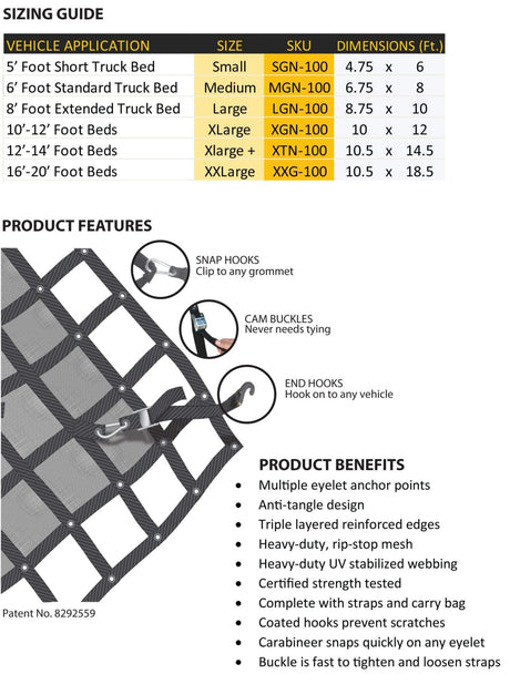 Gladiator Cargo Net - Xtrusion Overland