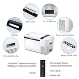 GO20 Dual Zone 12V Portable Freezer - White | ICECO | 20 LT - Xtrusion Overland