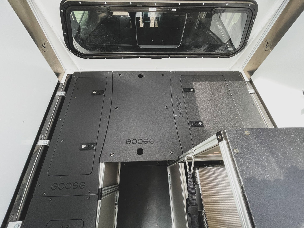 Goose Gear Camper System - Midsize Truck 5Ft Bed - Passenger Side Front Utility Module - Xtrusion Overland
