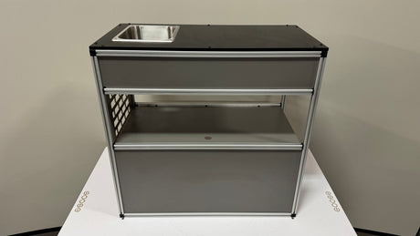 Goose Gear Camper System - Midsize Truck 6Ft Bed - Passenger Side Front Sink and Storage Utility Module - Xtrusion Overland