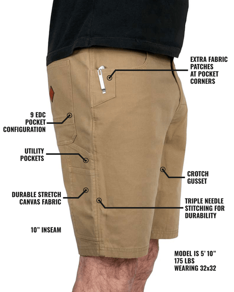 Havok Shorts 10" - Coyote - Xtrusion Overland