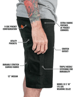 Havok Shorts 12" - Black - Xtrusion Overland