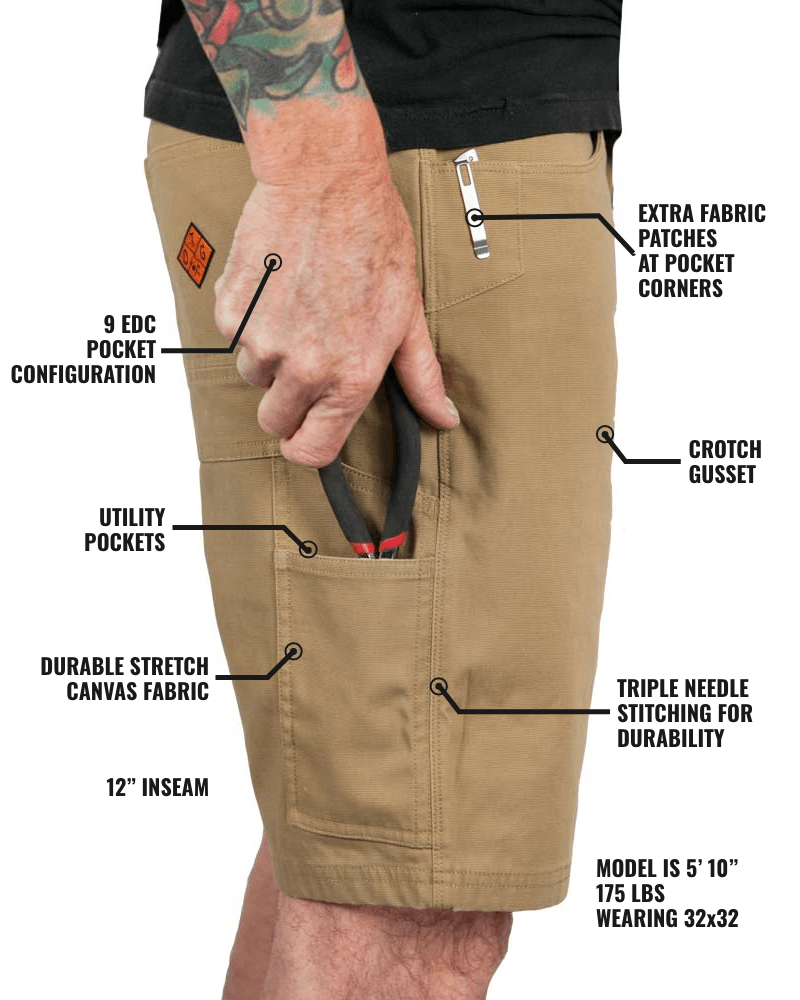 Havok Shorts 12" - Coyote - Xtrusion Overland