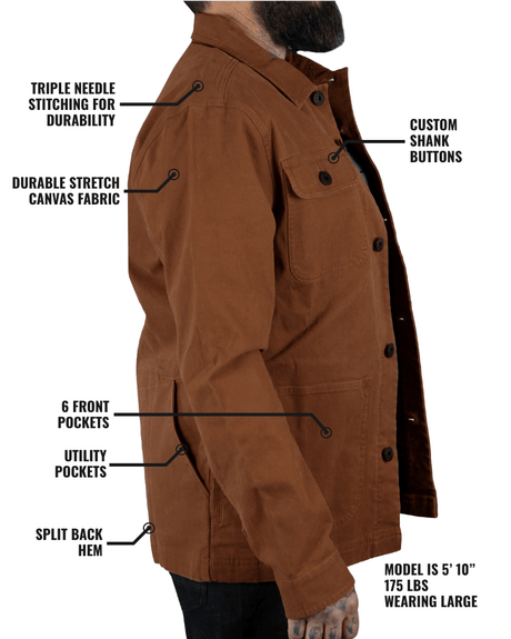 Heston Chore Coat - Black - Xtrusion Overland