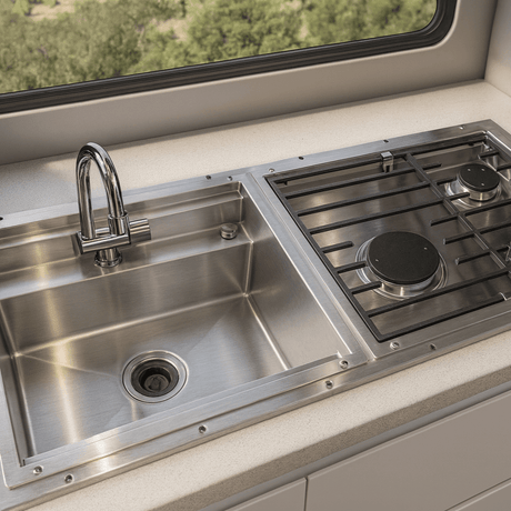 Hitch Kitchen Insert with Sink, Dual Burners & Water Pump - Xtrusion Overland