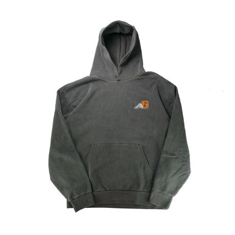 Hooded Sweatshirt - A6 Topographic Logo - Pigment Black - Xtrusion Overland