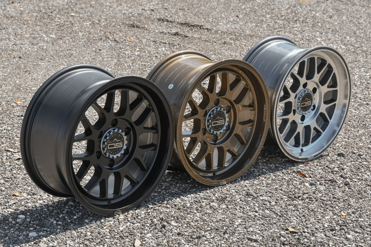 Overland Sector Hyperdrive Flow Formed 17x8.5 +25 5x108/5x114.3 73.1mm All Satin Black