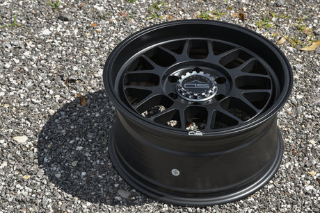 Overland Sector Hyperdrive Flow Formed 17x8.5 +25 5x108/5x114.3 73.1mm All Satin Black