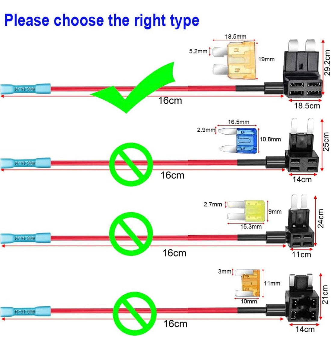 12V ADD A FUSE KIT FUSE - LO PROFILE MINI BLADE FUSE